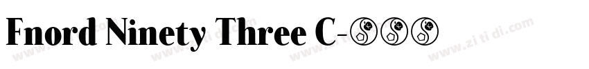 Fnord Ninety Three C字体转换